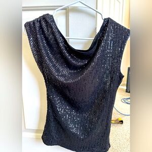 Sequinned party top